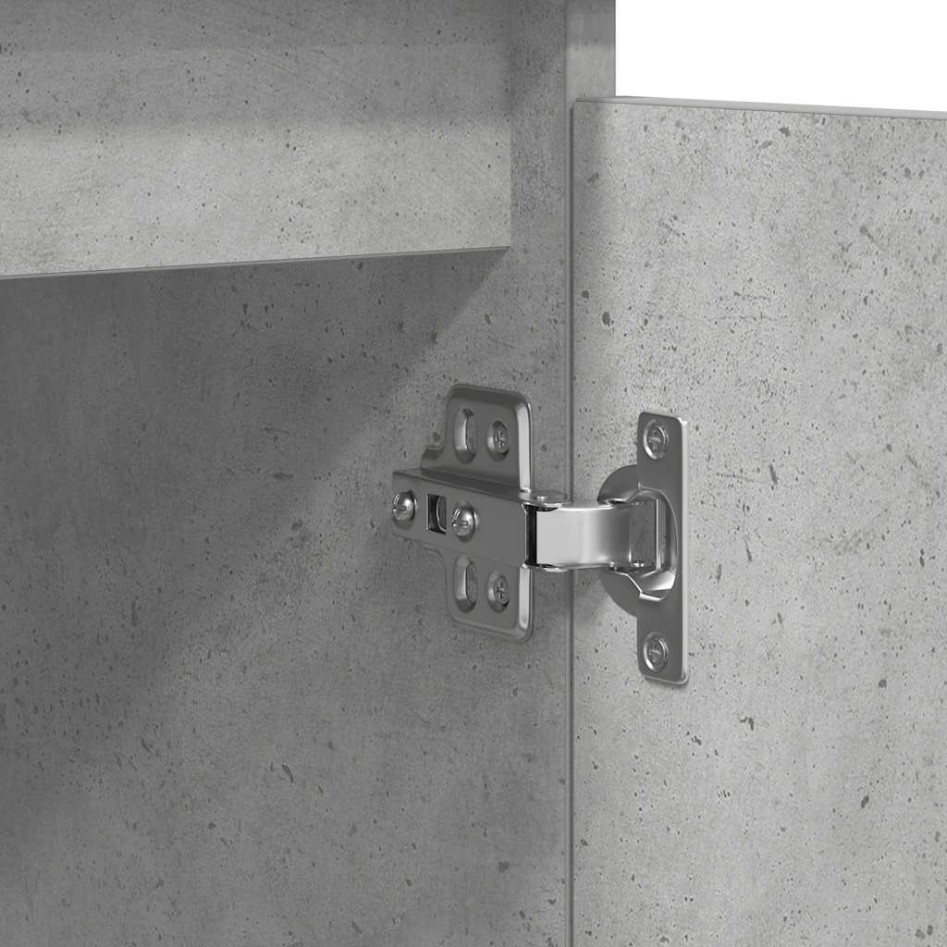 Aparador con cajones gris hormigón 100,5x35x76