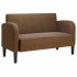 Sofá Loveseat Marrón 110 cm Cuero
