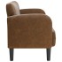 Sofá Loveseat Marrón 110 cm Cuero