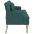 Banco con cojines tela verde oscuro 113x64,5x75,5