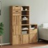Armarios auxiliares 5 uds ODDA 40x24x79 cm Madera maciza