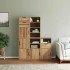 Armarios auxiliares 5 uds ODDA 40x24x79 cm Madera maciza