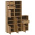 Armarios auxiliares 5 uds ODDA 40x24x79 cm Madera maciza