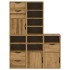 Armarios auxiliares 5 uds ODDA 40x24x79 cm Madera maciza