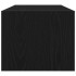 Muebles de TV 2 uds Roble Negro 80x31x25,5 cm Madera