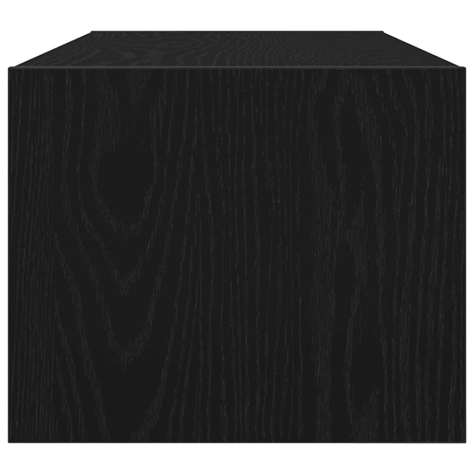 Muebles de TV 2 uds Roble Negro 80x31x25,5 cm Madera