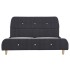 Estructura de cama sin colchón Tela gris oscuro 135x190