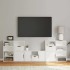 Muebles de TV 5 uds. con almacenaje ODDA blanco madera