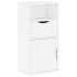 Muebles de TV 5 uds. con almacenaje ODDA blanco madera
