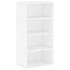 Muebles de TV 5 uds. con almacenaje ODDA blanco madera