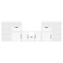 Muebles de TV 5 uds. con almacenaje ODDA blanco madera