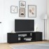 Mueble de TV de madera de roble negro 188,5x41x50