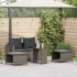 Set de muebles de jardín 5 pzas y cojines apilables