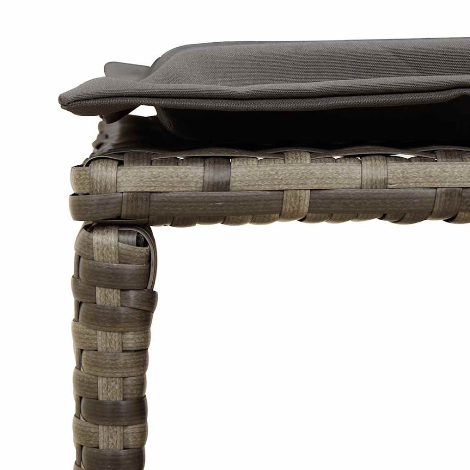 Set de muebles de jardín 5 pzas y cojines apilables