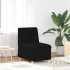 Sillón de sofá negro 55 cm tejido imitación lana