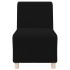 Sillón de sofá negro 55 cm tejido imitación lana