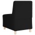 Sillón de sofá negro 55 cm tejido imitación lana