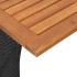 Set de muebles de jardín 5 pzas y cojines ratán sintético