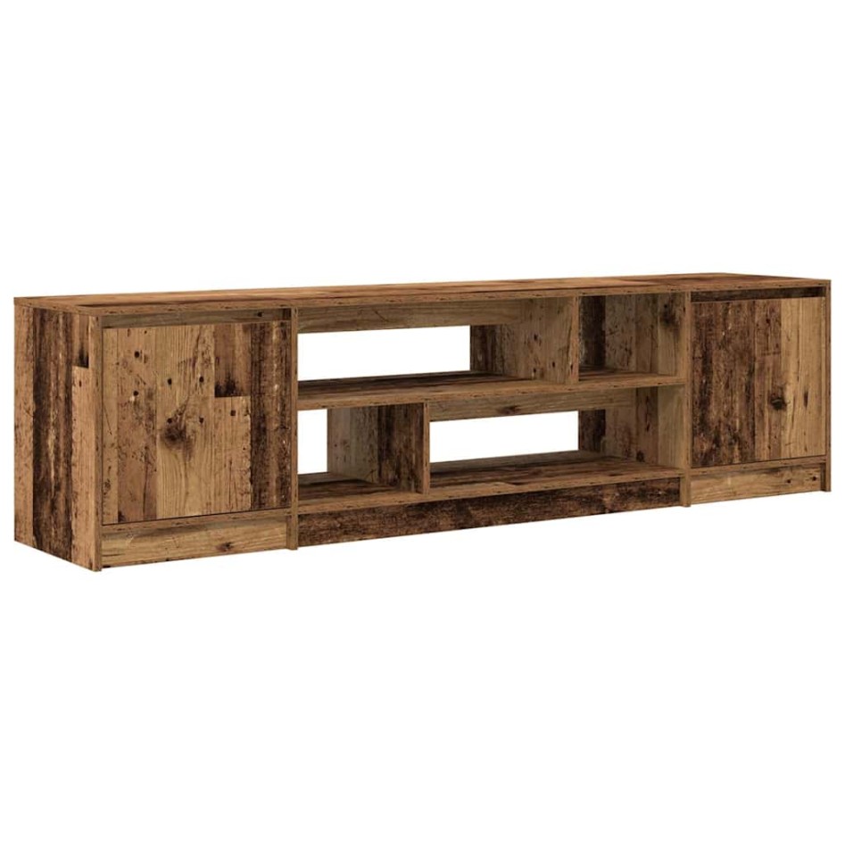 Mueble de TV de madera antigua 188,5x41x50 cm Madera
