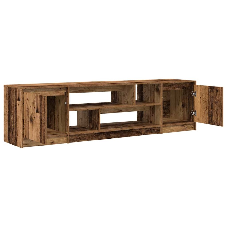 Mueble de TV de madera antigua 188,5x41x50 cm Madera
