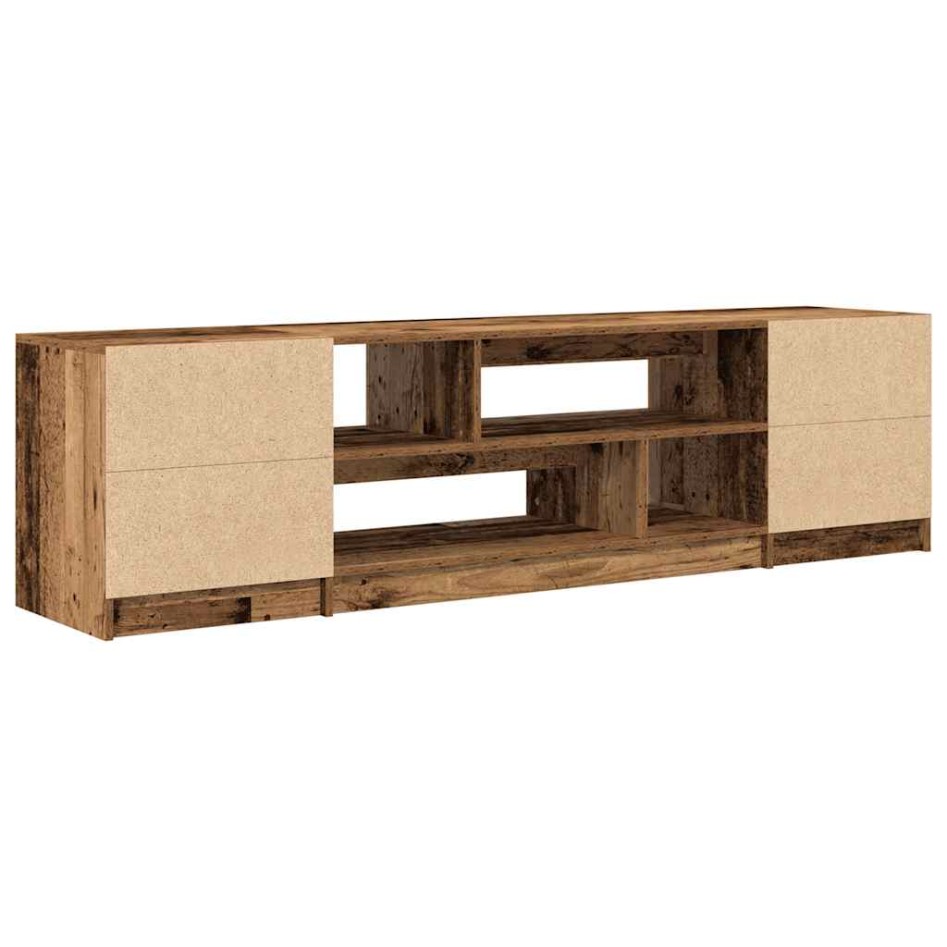 Mueble de TV de madera antigua 188,5x41x50 cm Madera