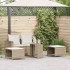 Set de muebles de jardín con cojines apilables 5 pzas