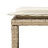 Set de muebles de jardín con cojines apilables 5 pzas