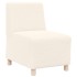 Sillón color crema 55 cm tejido imitación lana