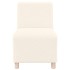 Sillón color crema 55 cm tejido imitación lana