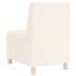 Sillón color crema 55 cm tejido imitación lana