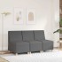 Sillón Sofá Tela Gris Oscuro 55