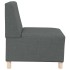 Sillón Sofá Tela Gris Oscuro 55