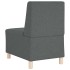 Sillón Sofá Tela Gris Oscuro 55