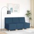 Sillón de tela azul 55