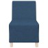 Sillón de tela azul 55