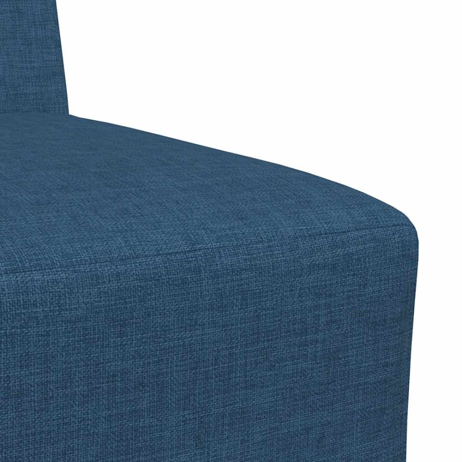 Sillón de tela azul 55