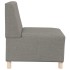Sillón Sofá Tela Gris Topo 55