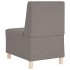 Sillón Sofá Tela Gris Topo 55