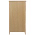 Mueble zapatero de madera maciza de roble 76x37x105