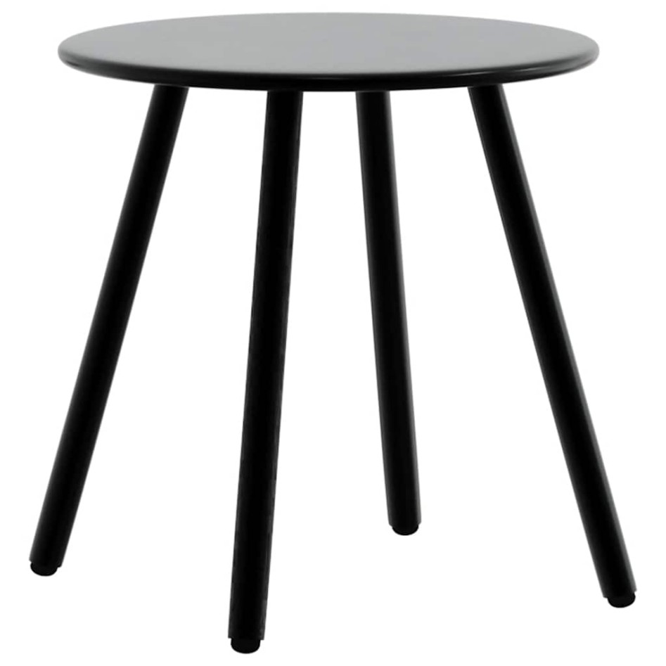 Juego de sillas de jardín 3 uds negro y gris