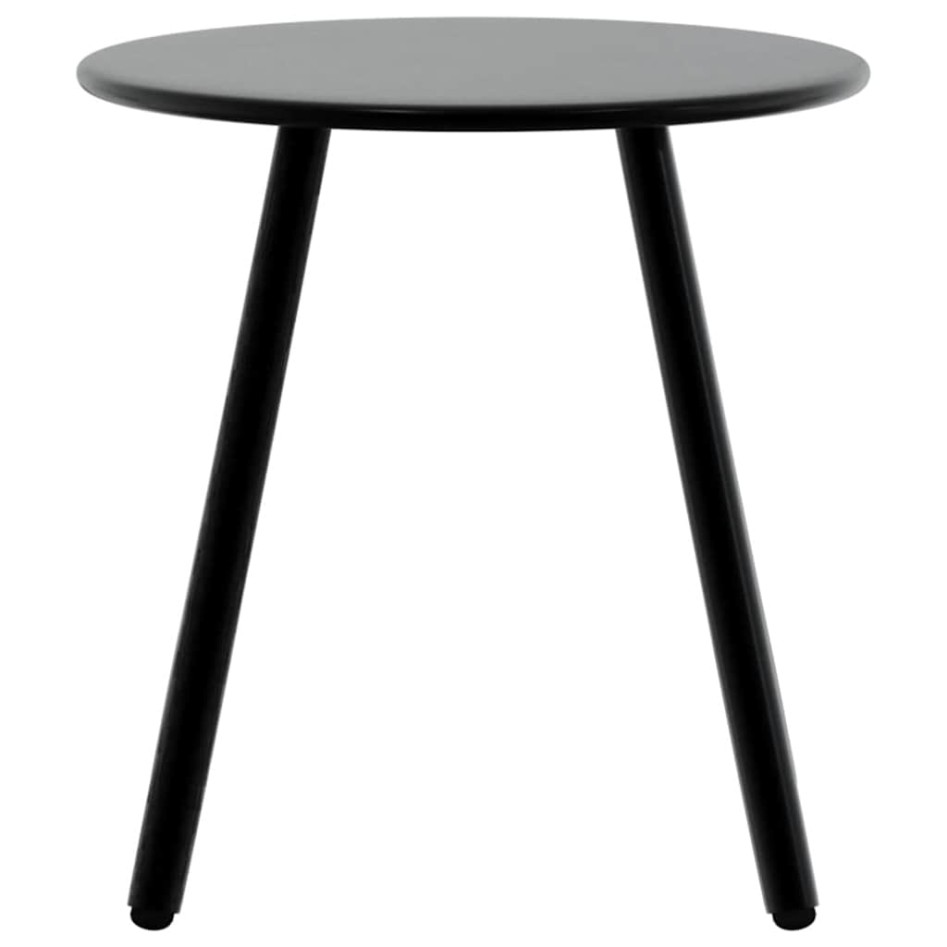 Juego de sillas de jardín 3 uds negro y gris