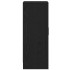 Zapatero de madera de roble negro 60x35x92