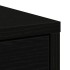 Aparador con cajones y puertas roble negro 70,5x34x74,5