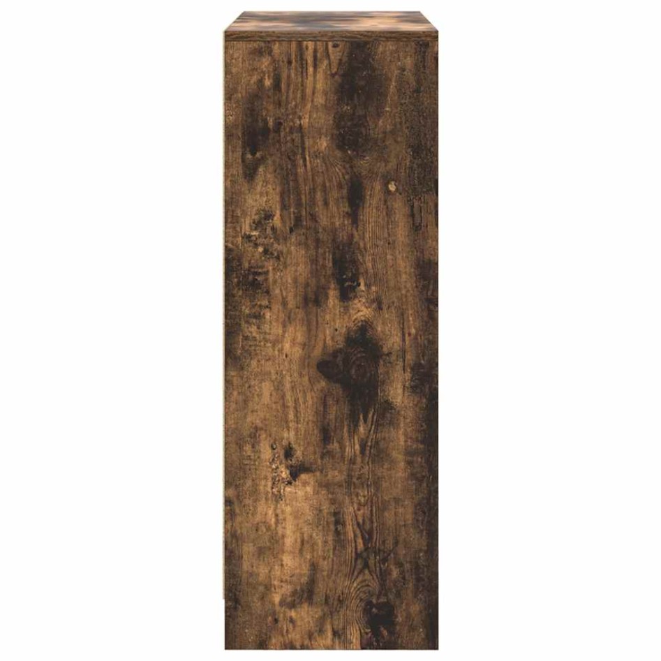 Aparador con cajones y puertas roble ahumado 73x31x90