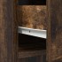 Aparador con cajones y puertas roble ahumado 73x31x90