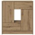 Aparador con cajones y puertas roble artesanal 70,5x34x74,5