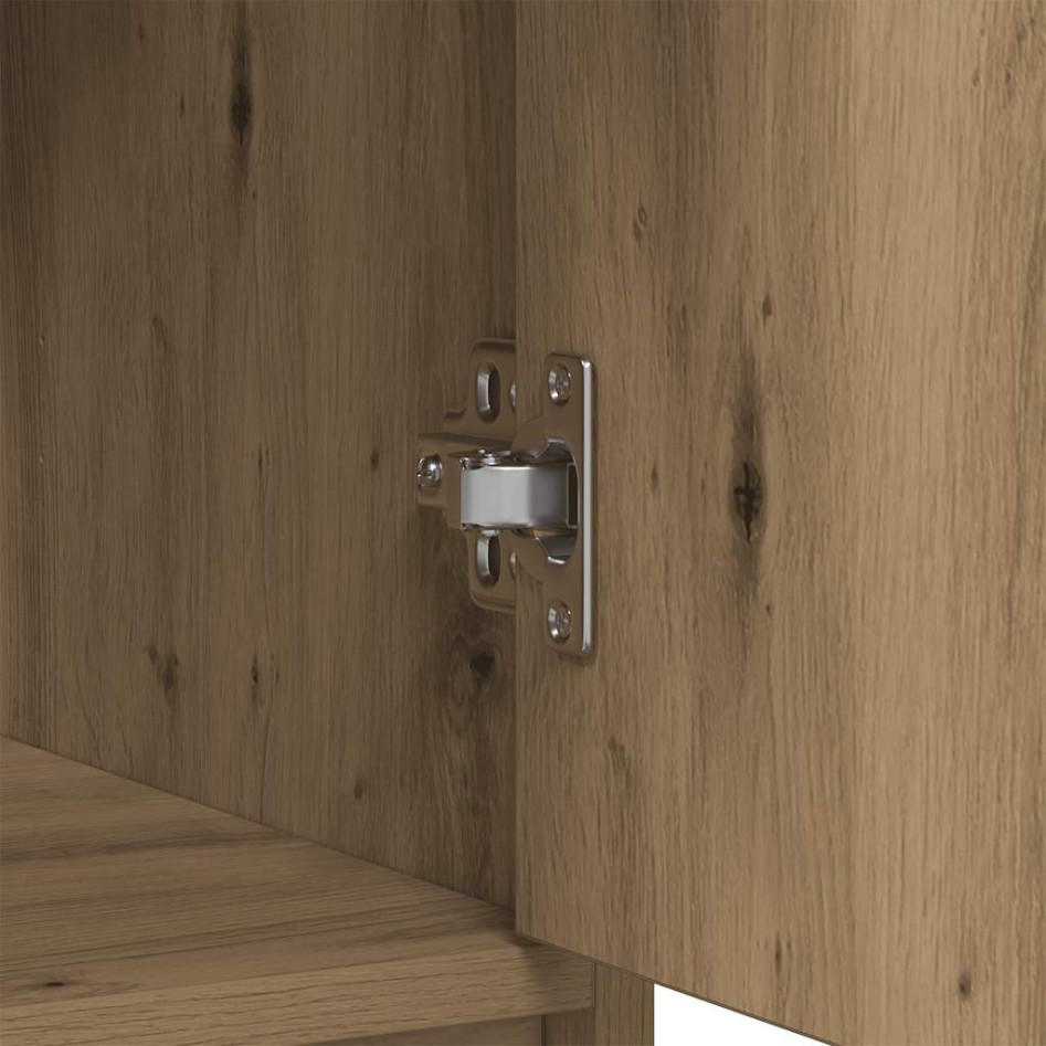 Aparador con cajones y puertas roble artesanal 70,5x34x74,5