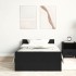Estructura de cama sin colchón roble negro 100x200