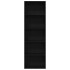 Estantería de madera de roble negro 60x30x189