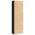 Estantería de madera de roble negro 60x30x189